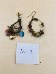 KÜPE LOTU VİNTAGE KÜPELER OBJELER BAYAN TAKI LOT 8