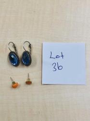 KÜPE LOTU VİNTAGE KÜPELER OBJELER BAYAN TAKI LOT 36