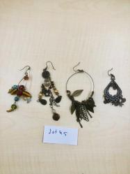 KÜPE LOTU VİNTAGE KÜPELER OBJELER BAYAN TAKI LOT 45
