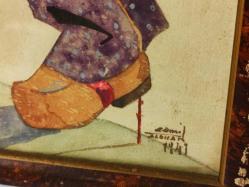 7056-ÜNLÜ RESSAM CEMİL ALDISAN 1941 İMZALI SULU BOYA ÇALIŞMASI