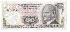 50 Lira 6.Emisyon 1.Tertip H12 175864 (wb0220)