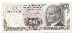 50 Lira 6.Emisyon 1.Tertip H12 175786 (wb0223)