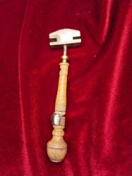 OSMANLI DÖNEMİ AVRUPA SİTRİN TAŞI BEZEMELİ  AHŞAP SAPLI CAM KESME ELMASI 151