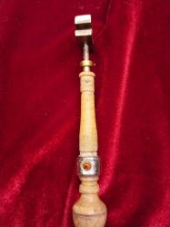 OSMANLI DÖNEMİ AVRUPA SİTRİN TAŞI BEZEMELİ  AHŞAP SAPLI CAM KESME ELMASI 151