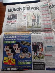 Milliyet Gazetesi - 14 Mart 2001 - PSG Galatasaray Maçı Olaylar Yüzünden 23 Dakika Durdu - Sınır Tanımayan Siyasetçi Fransa Yeşillerin Adayı Camille Cabral Bülent Ersoy Hayranı Çıktı - 8 Vekilimizi Fidel Castro Karşılayacak - Süleyman Demirel Türkiye Azerbaycan Bir Millet İki Devletiz - Mal Varlığı Araştırma Komisyonu - Haydar Mengi Konuşursa Özer Çiller Zor Durumda Kalır - Haydar Aliyev TBMM'ye Seslendi