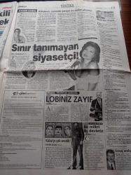Milliyet Gazetesi - 14 Mart 2001 - PSG Galatasaray Maçı Olaylar Yüzünden 23 Dakika Durdu - Sınır Tanımayan Siyasetçi Fransa Yeşillerin Adayı Camille Cabral Bülent Ersoy Hayranı Çıktı - 8 Vekilimizi Fidel Castro Karşılayacak - Süleyman Demirel Türkiye Azerbaycan Bir Millet İki Devletiz - Mal Varlığı Araştırma Komisyonu - Haydar Mengi Konuşursa Özer Çiller Zor Durumda Kalır - Haydar Aliyev TBMM'ye Seslendi