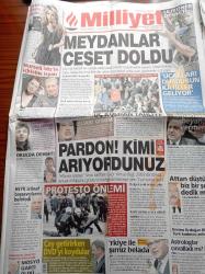 Milliyet Gazetesi - 23 Şubat 2011 - Futbola Anayasa Ayarı - Libya'da Kaddafi'nin Sokağa Saldığı Paralı Askerler Rastgele Adam Vuruyor - Eşcinsel Hakeme İş Yok - Kemal Kılıçdaroğlu Recep Tayyip Erdoğan'a Attan Düştün Biz Bir Şey Dedik Mi - Yıllardır Aranan Sivas Katliamı Sanığı Yılmaz Bağ 2006'da Olmuş - Libya'da Türkler Havadan Karadan Deniz'den Kurtarılıyor