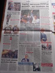 Sözcü Gazetesi - 16 Eylül 2017 - Fenerbahçe'de Mesut Özil İddiası - Ümit Özdağ AKP FETÖ İle Yıllarca İş Birliği Yapıp Beni Susturmaya Çalıştı - 113 Gündür Tutuklu Olan Arkadaşımız Gökmen Ulu İddianamemi Yazın Suçum Ne Öğreneyim - Kadir Topbaş'ın Çılgın Projesi Verimsiz Diye İptal Edildi - Kemal Kılıçdaroğlu Avukatının Gözaltına Alınmasına Sert Tepki Gösterdi - Kerem Kılıçdaroğlu Birliğine Teslim Oldu - Nuriye Gülmen Semih Özakça Eyleminde Gazetecilere Biber Gazı - Barzani Referandumu Ertele Teklifini Reddetti