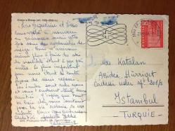 ŞEHİR KARTPOSTALI, İSVİÇRE CRANS SIERRE KAYAK ALANINDAN KAR MANZARALARI, ARKASI YAZILI VE PULLU, RENKLİ, 15 X 10 CM EBADINDA - 1940'LAR, 1950'LER, 1960'LAR, 1970'LER 1980'LER