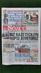 Sözcü Gazete 26 Şubat 2011 Biz Gazetecileri Hapse Atmıyoruz,Ahmet Hakan,Teğmen Mehmet Ali Çelebi,Kemal Kılıçdaroğlu,Philip Crowley,Bernd Schuster,İbrahime Yattara,Şener Şen,Gherohe Hagi,Yıldırım Demirören,Ertuğrul Sağlam,Milan Baros,Pınar Altuğ,Ertuğrul Akbay,Sarp Apak,Pelin Karahan,Dağhan Külegeç,Cemil Büyükdöğerli,İbrahim Kendirci,Şahin Irmak,Songül Öden,Yavuz Bingöl,Kerem Alışık,Ali Sunal,Gökçe Bahadır,Yağmur Atacan