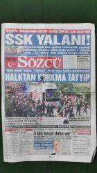 Sözcü Gazetesi 25 Mayıs 2011 Turgay Ciner,Selçuk İnan,Fatih Terim,Egemen Korkmaz,Gökhan Gönül,Alex De Souza,Aykut Kocaman,Emre Belezoğlu,Manuel Fernandes,Şebnem Bozok,Ece Erken,Başak Sayan,Abdullah Gül,Rauf Denktaş,Taner Yıldız,Recep Tayyip Erdoğan,Bülent Arınç,Kemal Kılıçdaroğlu,Tuğba Özay,Caner Erkin,Semih Şentürk