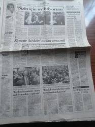 Cumhuriyet Gazetesi - 31 Mart 1999 - Yeşilçam'ın Tuvaletçi Kadını Suzan Akay Yaşamını Yitirdi - Sırp Güçlerinin Uyguladığı Baskı Yüzünden Binlerce Kosovalı Yollara Düştü - NATO'dan Miloseviç'e Ret -  21 Yıl Sonra Kayseri'de Bülent Ecevit İktidarını İlan Etti - Rusya Ankara Büyükelçisi Lebedev ABD Yanlış Yapıyor - Mesut Yılmaz - Deniz - Fenerbahçe'de Rüştü Reçber Sıkıntısı