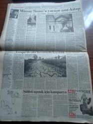 Cumhuriyet Gazetesi - 1 Haziran 1992 - Memur Maaşı Eridi - Yolsuzlukla Alakalı Trilyonluk Dosyalar Var - Başbakan Süleyman Demirel'e Arnavutluk'ta Hoşgeldin Baba Pankartı - Çocuk Esirgeme Kurumu'nun 3 Yıllık Hesapları İnceleniyor - Avşa Adası Açıklarında Yanan Feribotun Yolcularına Tazminat