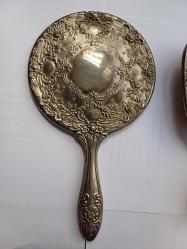 GÜMÜŞ KAPLAMA 120 YILLIK AYNA TARAK VE FIRÇA SETİ