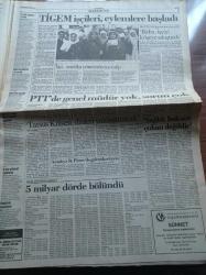 Cumhuriyet Gazetesi - 30 Haziran 1992 - Anadolu Liseleri Sınav Sonuçları - Uluslararası İstanbul Festivali - Devlet Güvenlik Mahkemesinde İsmail Beşikçi Günü - Pamukkale'ye İlk Kazma Erdal İnönü'den - Cezayir Devlet Başkanı Budiaf Üniformalı Bir Kişi Tarafından Vurularak Öldürüldü - Partilerde Köşk Tartışması - Kürt Sorunu Sıkıntı Yarattı - Karadeniz'de Silah Üretimi