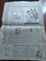 Cumhuriyet Gazetesi - 30 Haziran 1992 - Anadolu Liseleri Sınav Sonuçları - Uluslararası İstanbul Festivali - Devlet Güvenlik Mahkemesinde İsmail Beşikçi Günü - Pamukkale'ye İlk Kazma Erdal İnönü'den - Cezayir Devlet Başkanı Budiaf Üniformalı Bir Kişi Tarafından Vurularak Öldürüldü - Partilerde Köşk Tartışması - Kürt Sorunu Sıkıntı Yarattı - Karadeniz'de Silah Üretimi