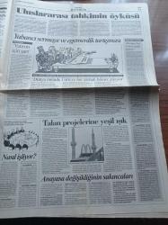 Cumhuriyet Gazetesi - 24 Temmuz 1999 - TSYD Kupasında Fenerbahçe Galatasaray Maçı - MHP İle Fazilet Partisi Arasında Kuran Kursu Kavgası - Türk İş Bayram Meral Amaç Ulus Devleti Yok Etmek - Lozan Antlaşması'nın Yıldönümü - Sağlıkçılardan Protesto - Basın Özgürlüğü Yetersiz Kalıyor - Kara Para Tehdidi