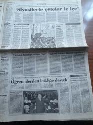 Cumhuriyet Gazetesi - 21  Ekim 1998 - Başbakan Mesut Yılmaz Ülkedeki Karanlık İlişkileri Açıklamaya Devam Etti - Siyasilerle Çeteler İç İçe - SEKA İçin Büyük Yürüyüş - Mehmet Ağar İçin Yeni Fezleke Hazırlandı - Nesim Malki Sanıkları Cezaevinde - Emniyetin İsteği Telefon Dinleme Yetkisi Genişlesin - Başbakan Mesut Yılmaz Abdullah Öcalan Moskova'da - POAŞ'ın Satışında Kamu Yararı Yok