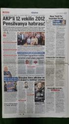 Sözcü Gazete 26 Eylül 2016 Hepiniz Oradaydınız Fetullah Gülen,Bayram Özçelik,Afif Demirkıran,Alaaddin Kaya,Safiye Seymenoğlu,Adem Tatlı,Mahmut Bayram,Sinan Çetin,Emmanuel Emenike,Moussa Sow,Dick Advocaat,Mehmet Topal,Jorquera,Aziz Behich,Bruma,Aurelion Chedjou,Marsel İlhan,Tansel Çölaşan,Akkök Reklamı