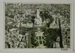 ŞEHİR KARTPOSTALI-FRANSA/PARİS SACREE COEUR BASİLİKASI YUKARIDAN GÖRÜNTÜSÜ,ARKASINA YAZILMAMIŞ, RENKLİ, 12 X 16 CM EBADINDA - 1950'LER, 1960'LAR, 1970'LER, 1980'LER
