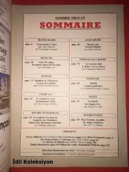 HİSTORİA : Novembre 1986 No:479 - Fransızca Dergi (TARİH) - Clemenceau le Tigre - Carre de reines , les quatre soeurs de Provence - Monsieur de Silhouette , le trop bien nomme - Le chemin de croix du lieutenant Peguy - Les aspects inconnus de la guerre des Malouines d'apres des documents argentins - Mourir sous l'Ancien Regime - Le royaume dont le prince est un enfant - Darlan et mon grand pere - La loterie des lingots d'or - Rene Guenon prophete des temps modernes - Jacques Jourquin - Editions Tallandier