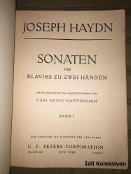 Joseph Haydn - Sonaten für Klavier Zu Zwei Handen - Carl Adolf Martienssen - Band I - C.F. Peters Corporation (Joseph Haydn - İki El Piyano Sonatları) Almanca Kitap