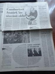 Cumhuriyet Gazetesi - 28 Ekim 2010  - Galatasaray Başkanı Adnan Polat Fenerbahçe'yi Yakalayacağız - İrtica Tehdit Olmaktan Çıktı Kırmızı Kitap Değişiyor - Binlerce Deniz Feneri Belgesi Savcıda - Doğa AKP'ye Teslim - Cumhuriyet'in Gecesinde Büyük Buluşma- Ahmet Necdet Sezer - ABD Türkiye Füze Kalkanı Pazarlığı - Ahmet Necdet Sezer - Kemal Kılıçdaroğlu - Rahşan Ecevit