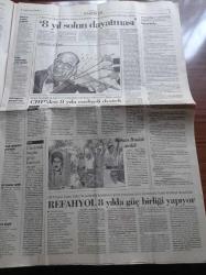 Cumhuriyet Gazetesi - 26 Temmuz 1997 - Bayern Münih'li Mehmet School Ben Türk Değilim Babam Türk - Popçu Tarkan -  Cihan Ünal - Eğitime Dinci Baskısı - 8 Yıl Kesintisiz Eğitimi Politikacılar Çarpıtıyor - Ermenistan Lideri Ter Petrosyan İki Halk Dostluk İstiyor - Mesut Yılmaz 8 Yıldan Taviz Yok - 28 Şubat'ın Takipçisiyiz - Çağdaş Yaşamı Destekleme Derneği - Polisler Güvence İstiyor