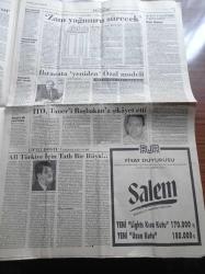 Cumhuriyet Gazetesi - 26 Temmuz 1997 - Bayern Münih'li Mehmet School Ben Türk Değilim Babam Türk - Popçu Tarkan -  Cihan Ünal - Eğitime Dinci Baskısı - 8 Yıl Kesintisiz Eğitimi Politikacılar Çarpıtıyor - Ermenistan Lideri Ter Petrosyan İki Halk Dostluk İstiyor - Mesut Yılmaz 8 Yıldan Taviz Yok - 28 Şubat'ın Takipçisiyiz - Çağdaş Yaşamı Destekleme Derneği - Polisler Güvence İstiyor