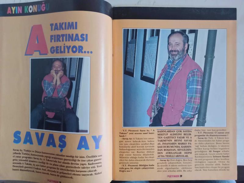 Yeni Türk Pleymeni Yetişkin Erkek Dergisi Ekim 1995 Cilt 1  