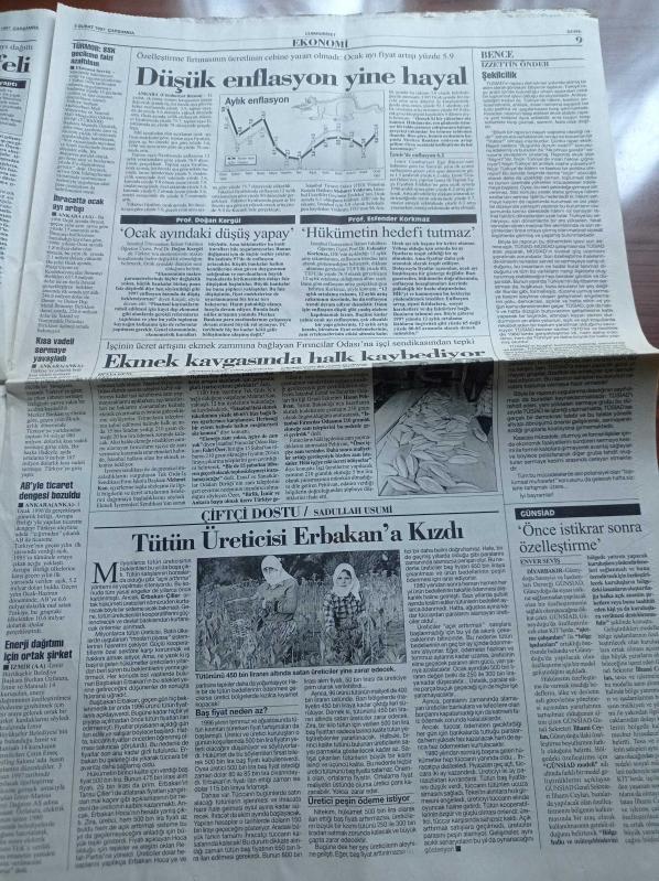 Cumhuriyet Gazetesi 5 Şubat 1997 Genelkurmay Şeriatçı  