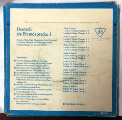 Das tönende klettbuch, Deutsch als fremdsprache I (1) - 4 ADET 45'LİK PLAKTAN OLUŞAN ALMANCA SET. ORİJİNAL KUTUSUNDA, NADİR BİR SET