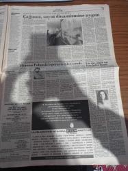 Cumhuriyet Gazetesi - 28 Nisan 1992 - Televizyonların Milli Maç Yarışı - Köprü Altı Heavy Metal - Perpa Sorununu Bakanlık Çözdü - Almanya'da Büyük Şok Genscher İstifa Etti - Cumhurbaşkanı Turgut Özal Kürtçe TV'yi Savundu - Rauf Denktaş'tan Süleyman Demirel'e Sitem - İşsizlik Sigortası Tartışılıyor - Adalet Bakanı Seyfi Oktay - 1 Mayıs'a Yetersiz İzin