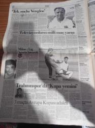 Cumhuriyet Gazetesi - 28 Nisan 1992 - Televizyonların Milli Maç Yarışı - Köprü Altı Heavy Metal - Perpa Sorununu Bakanlık Çözdü - Almanya'da Büyük Şok Genscher İstifa Etti - Cumhurbaşkanı Turgut Özal Kürtçe TV'yi Savundu - Rauf Denktaş'tan Süleyman Demirel'e Sitem - İşsizlik Sigortası Tartışılıyor - Adalet Bakanı Seyfi Oktay - 1 Mayıs'a Yetersiz İzin