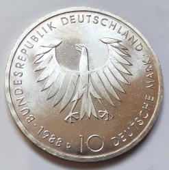 Almanya 10 Mark Hatıra Gümüş..  ((1988 D))