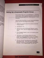 Grammatik Windows Version 2.0 - User's Guide - The Easiest Way to Improve Your Writing - İngilizce Kitap (Grammatik Windows Versiyon 2.0 - Kullanım Kılavuzu - Yazımınızı Geliştirmenin En Kolay Yolu)