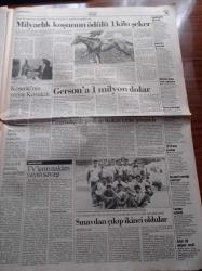 Cumhuriyet Gazetesi - 23 Haziran 1992 - Milyarlık Gazi Koşusu'nun Ödülü 1 Kilo Şeker - Beritan Aşiretine Açlık Cezası - Memura Yüzde 25 - Sahte Dolarda ASALA Parmağı - PKK İran'dan Saldırdı 6 Er Öldü - Ülkücüler Yol Ayrımında - İstanbul Bir Pavarotti Serüveni Yaşadı - Memurlara Coplu Karşılama - Güneydoğu Salgın Mevsimine Girdi