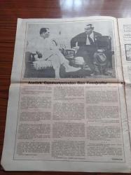 Cumhuriyet Gazetesi 100. Yıl Özel Gazetesi - Tıpkıbasım -19 Mayıs 1881 19 Mayıs 1981 - Cumhuriyet Gazetesinin 7 Mayıs 1924 Günü Çıkan İlk Sayısı Tıpkı Basım - Atatürk Cumhuriyetinden Bazı Fotoğraflar - Gazi Hz.nin  Nadi Beye Cevabı - İsmet Paşa ve Şükrü Kaya Bey Ankara'ya Gittiler - Eski Paraların Tebdili Muamelesi Dün Nihayet Buldu - İll Dil Kurultayı Bugün Toplanıyor -  Bugün Merasimle Cemiyeti Akvama Giriyoruz - Onuncu Yıl Bayramı - Eski Devirlerin Artığı Lakap Ve Unvanlar Kaldırıldı - Türk Kadını Hakların En Büyüğünü Aldı - Selim Sırrı