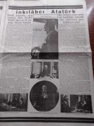 Cumhuriyet Gazetesi - 10 Kasım 1938 Tıpkıbasım - Atatürk'ümüzü Kaybettik - Atatürk'ü Müdavi Ve Müşavir Tabibleri Tarafından Verilen Rapor Suretidir -- Atatürk'ün Hayatı - Atamızı Tavaf - İnkılabcı Atatürk - Atatürk Yalova'da Bir İstirahat Anında - Atamızın Son Portrelerinden Biri Acar Motöründe - Peyami Safa'nın Atatürkümüz Şiiri - İsmet İnönü - Savarona Yatında - Asker Atatürk - Anadolu Ajansı - Atatürk'ün Son Günleri