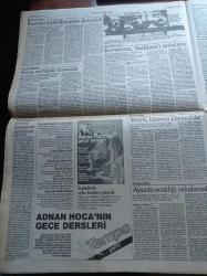Cumhuriyet Gazetesi - 10 Şubat 1991- Beşiktaş Feyyaz Uçar'la Coştu - Büyükada'ya İzinsiz Dolgu - Adnan Oktar Hoca'nın Gece Dersleri - Ferhan Açıkgöz - Haznedar'da Soygun Koşuyolu'nda Çatışma Taksim'de Ses Bombası İstanbul'da Olaylı Gün - Gorbaçov'dan Taraflara Uyarı Irak Kuveyt'ten Çekilsin - Savaşa Karşı Erotizm - Ekonomide Bahar Umudu - Müşfik Kenter -