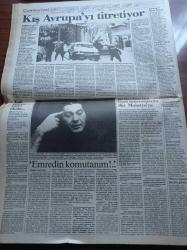 Cumhuriyet Gazetesi - 10 Şubat 1991- Beşiktaş Feyyaz Uçar'la Coştu - Büyükada'ya İzinsiz Dolgu - Adnan Oktar Hoca'nın Gece Dersleri - Ferhan Açıkgöz - Haznedar'da Soygun Koşuyolu'nda Çatışma Taksim'de Ses Bombası İstanbul'da Olaylı Gün - Gorbaçov'dan Taraflara Uyarı Irak Kuveyt'ten Çekilsin - Savaşa Karşı Erotizm - Ekonomide Bahar Umudu - Müşfik Kenter -