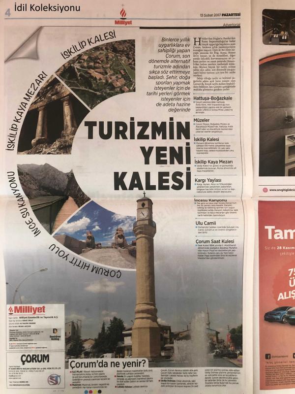 Milliyet orum Gazetesi 13 ubat 2017 Medeniyetler ehri