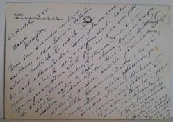 ŞEHİR KARTPOSTALI-FRANSA/PARİS SACRE COEUR BASİLİKASI GÜNDÜZ GÖRÜNTÜSÜ,ARKASINA YAZILMIŞ, RENKLİ, 12 X 16 CM EBADINDA - 1950'LER, 1960'LAR, 1970'LER, 1980'LER