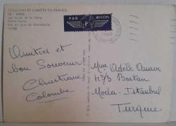 ŞEHİR KARTPOSTALI-FRANSA/PARİS NOTRE DAME KATEDRAL GÖRÜNTÜSÜ,ARKASINA YAZILMIŞ,PULLU,RENKLİ, 12 X 16 CM EBADINDA - 1950'LER, 1960'LAR, 1970'LER, 1980'LER