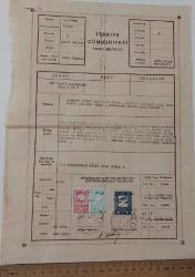 CUMHURİYET İLK DÖNEM 1937 ORİJİNAL ÇOK NADİR MÜLK TAPUSU NADİR MÜHÜR VE PULLU ZZ2WW3 ÇOK NADİRDİR PEK ÇIKMAZ