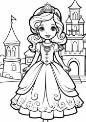 Prenses Boyama Kitabı (100 Süper Boyama)