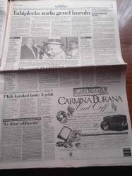 Cumhuriyet Gazetesi - 21 Nisan 1996 - Trabzonspor'da Van Şoku - Mahir Çayan Ve Arkadaşları Elrom'u Kaçırdı Yazı Dizisi - Mesut Yılmaz'dan Suriye'ye Sert Uyarı - Çiftlik ANAYOL'u Sarsıyor - Yoksul Eyüp'te Zaman -  Cumhurbaşkanı Süleyman Demirel İnsan Haklarını İhlal Ediyoruz - Özer Çiller - ABD Kuzey Irak'ta - G 7'den Nükleer Güvenlik Bildirgesi