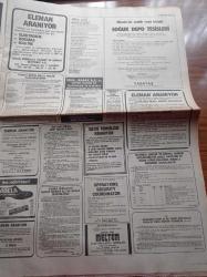 Hürriyet Gazetesi - 6 Eylül 1987 - Carl Lewis Roma'da Da Doping Yapıldı - Bako Adıyla Tanınan Banker Baki Cengiz Özal'ları da Çarptı - Tüysüz  Banker Korkut Özal'ın 200 Milyonunu Götürdü - Turgut Özal Milleti Önemli Açıklama Yapacağım Diye İşletti - Avrupa Ekonomi Topluluğundan Ahiret Soruları - Avukatları İbrahim Tatlıses'i Hapisten Çıkaramadı - Yassıada Yaptırılmayan Savunmalar Yazı Dizisi - Fatin Rüştü Zorlu