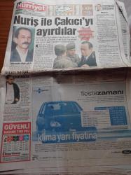 Hürriyet Gazetesi - 5 Nisan 2000 - Nuri Ergin İle Alaattin Çakıcı'yı Ayırdılar - Kahpe Bizans Gişede Yılmaz Güney'i Tuş Etti - Fazilet Partisi Bölündü - Cumhurbaşkanlığı Süleyman Demirel Ya Çankaya Ya Güniz Sokak - Erdal İnönü Aday Değilim - Abdullah Gül - Tansu Çiller - Mesut Yılmaz