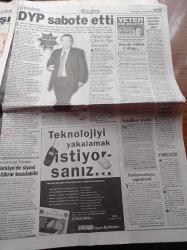 Hürriyet Gazetesi - 5 Nisan 2000 - Nuri Ergin İle Alaattin Çakıcı'yı Ayırdılar - Kahpe Bizans Gişede Yılmaz Güney'i Tuş Etti - Fazilet Partisi Bölündü - Cumhurbaşkanlığı Süleyman Demirel Ya Çankaya Ya Güniz Sokak - Erdal İnönü Aday Değilim - Abdullah Gül - Tansu Çiller - Mesut Yılmaz